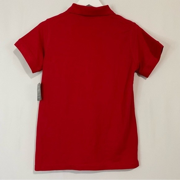 Ultra Club Women’s The Basics Button Short Sleeve Polo Red NWT - Picture 5 of 7